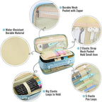 JOINPRO Pencil Case, Large Capacity Pencil Case Organizer; Double Zipper - Image 4