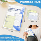300 Sets Service Call Log Book 5 5/8 x 8 1/2" 2 Part Carbonless 2 Message Sets - Image 2