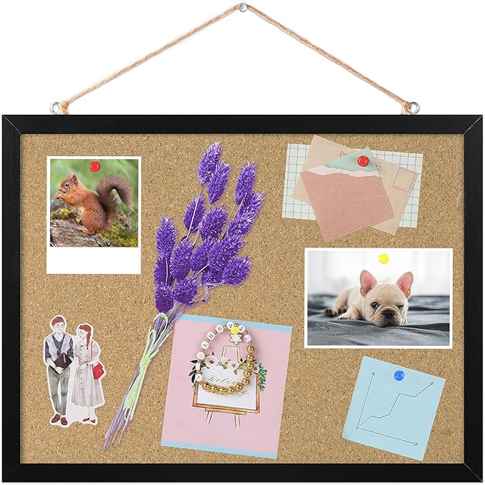 FEBSNOW Cork Board Bulletin Board 15.7 x 12 Inches by HOMECRAFTBEAUTYBABY