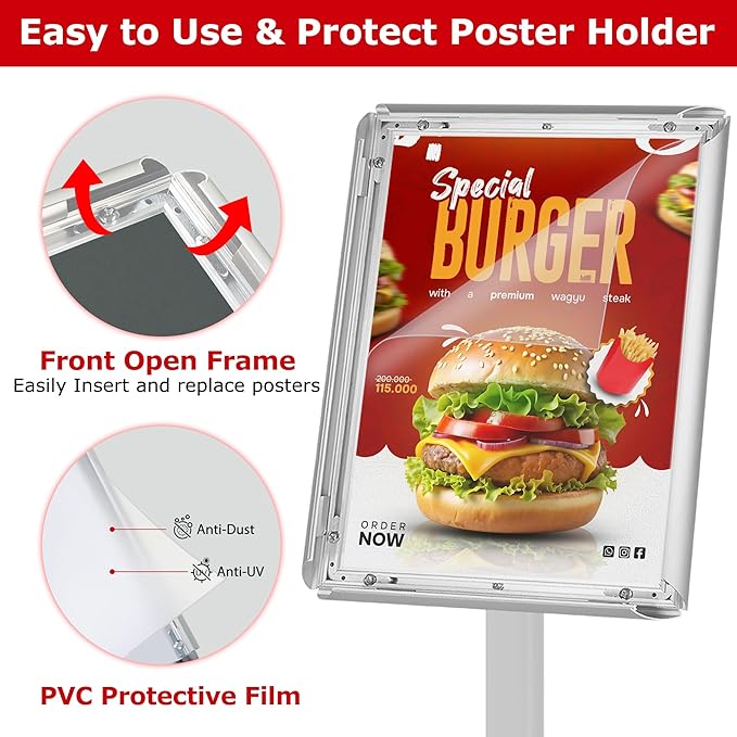 VAIIGO 3 Pack Heavy Duty Standing Sign Holder 11x17 Inch - Image 5