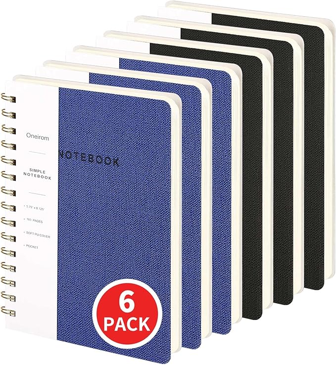 Spiral Notebook-5.75" x 8.125" College Ruled Journal by Oneirom