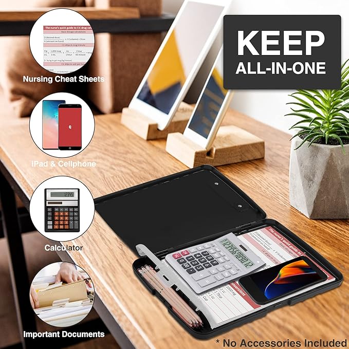 Sooez Clipboards with Storage, High Capacity Clip Boards 8.5x11 with Storage - Image 4