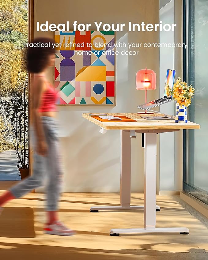 ErGear Height Adjustable Electric Standing Desk, 55 x 28 Inches Sit Stand up - Image 4