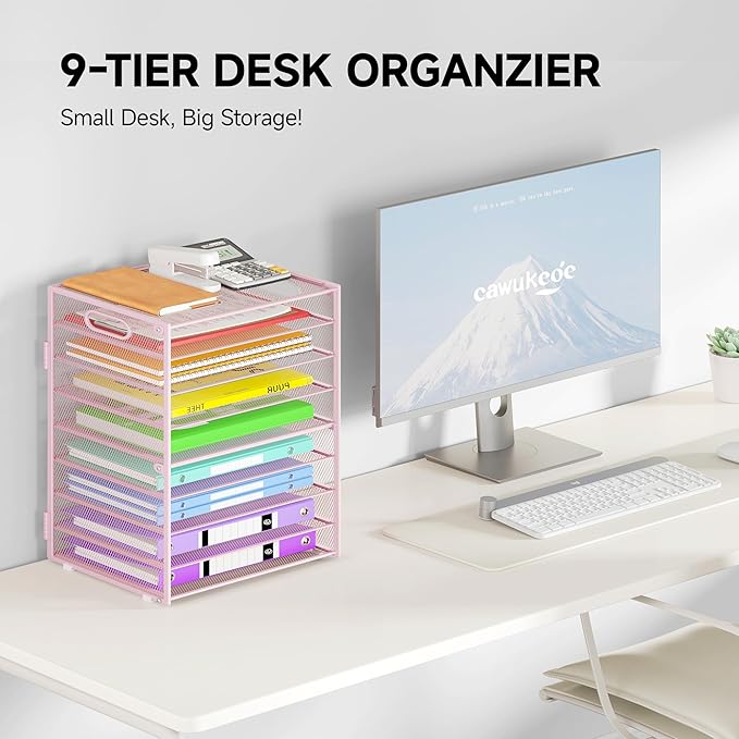 Cawukege 9 Tier Paper Organizer - Image 2