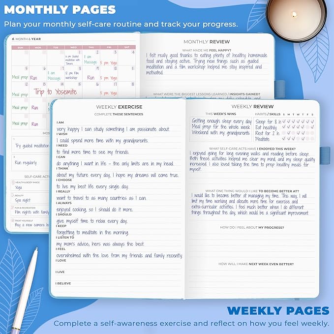 Clever Fox Self-Care Journal – Daily Reflection Notebook – Mental Health & - Image 3