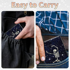 BWEGRHE Slim Credit Card Holder, Dance Skull Skeleton RFID Blocking Metal Wallet - Image 7