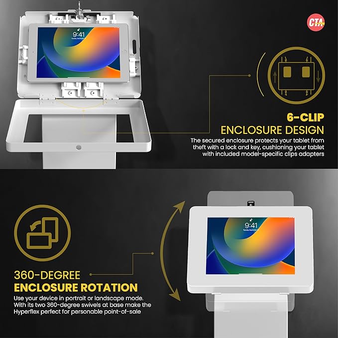 Locking Stand Kiosk – CTA Premium Small Locking Support Base Kiosk - Image 5