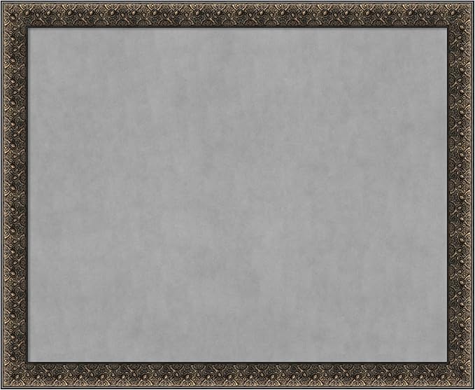 Amanti Art Black Framed Magnetic Board 37x45 X-Large Vision Board by AmantiArt