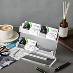 Dunzoom Business Card Holder for Desk 4 Slots Clear Gift Card Display Acrylic - Image 4