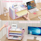 OPNICE Desk Organizer, 4-Tier Desktop File Organizer - Image 5