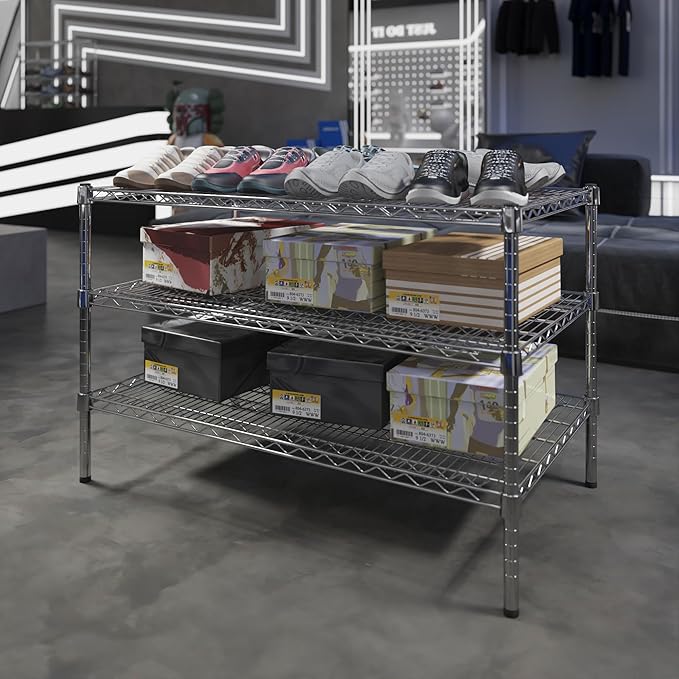 Regal Altair 24" Deep x 42" Wide x 27" Height Wire Shelving Kit | 3-Tier | NSF - Image 2