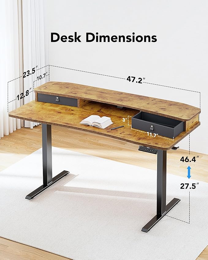 HUANUO 48″ x 24″ Electric Standing Desk - Image 2