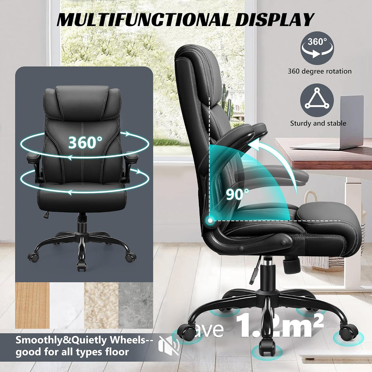 heroset office chair, ergonomic big and tall computer, package contents