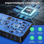 USB C Charger 300W USB C Charger Block, 8-Ports GaN IV Fast Charging Station Hub - Image 3