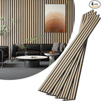 VallisCo 4-Piece Wood Slat Acoustic Panels by VallisCo