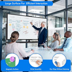 maxtek 72 x 40 Double Sided Rolling Whiteboard, Mobile Whiteboard Magnetic - Image 5