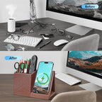 TopMade Wireless Charger with Pen Holder, Home Office Supplies Desk Accessories - Image 2