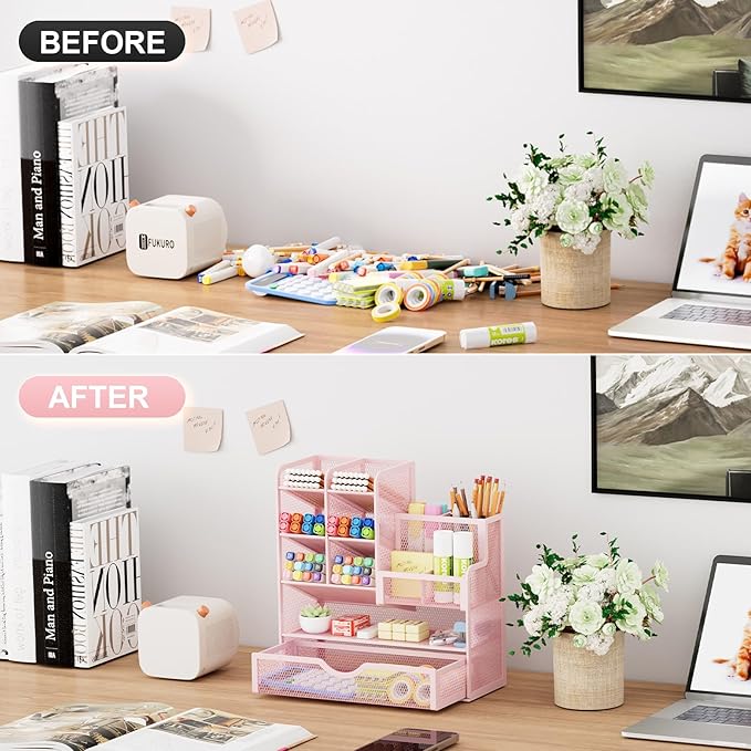 Marbrasse Mesh Desk Organizer - Image 3