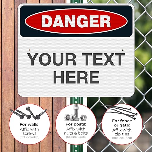 Custom Danger Sign, OSHA Sign, 24x30 Inches, 3M EGP Reflective .080 Aluminum - Image 4
