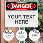 Custom Danger Sign, OSHA Sign, 24x30 Inches, 3M EGP Reflective .080 Aluminum - Image 4