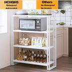 HCHQHS Bookshelf, 4-Tier Industrial Bookcase, Freestanding Tall Bookshelves - Image 5