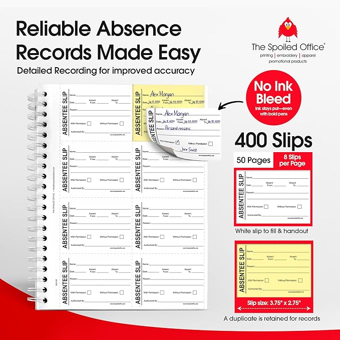 The Spoiled Office Absentee Slip Book - Image 2