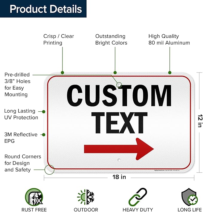 Custom Arrow Directional Sign by My Sign Center - Image 6