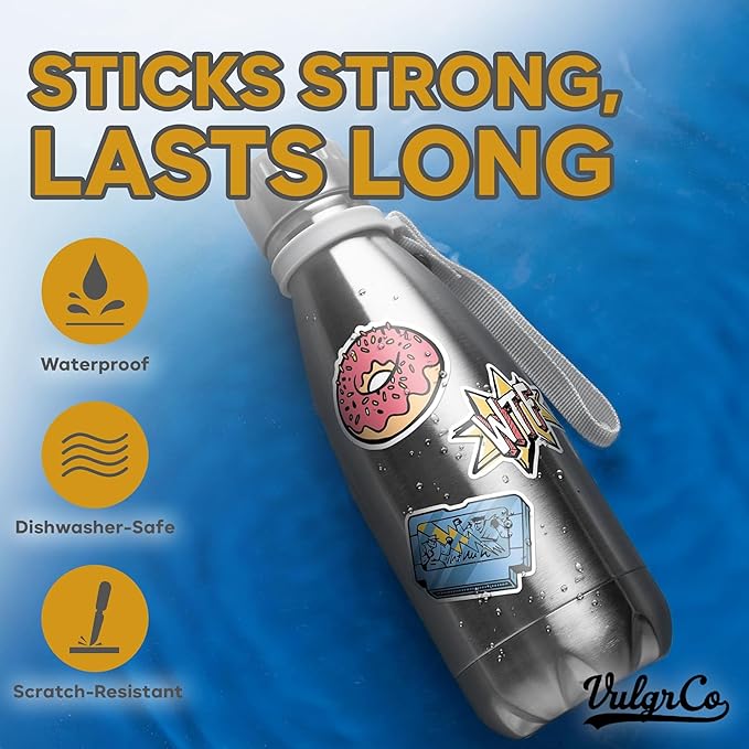 VulgrCo Custom Stickers, Image or Text- Vinyl Custom Labels Stickers - Image 2