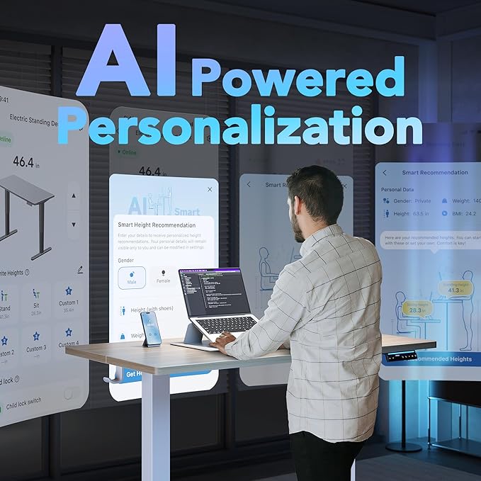 HUANUO AI-Powered Electric Standing Desk - Image 3