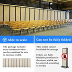 Upgrade Version Room Partition and Divider, Freestanding Rolling Dividers - Image 3
