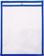 10 Dry Erase Pockets, Oversize 10 Inch x 13 Inch Pockets, Perfect for Classroom Organization, Reusable Dry Erase Pockets, Teaching Supplies, Multi-Color, 10 Pack