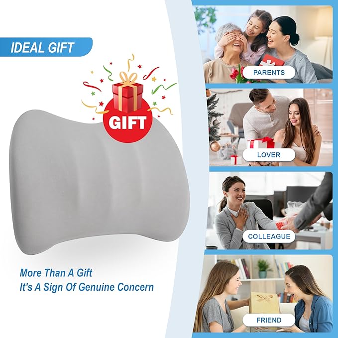 Lumbar Support Pillow for Car, Memory Foam Lumbar Pillow for Lower Back Pain - Image 6