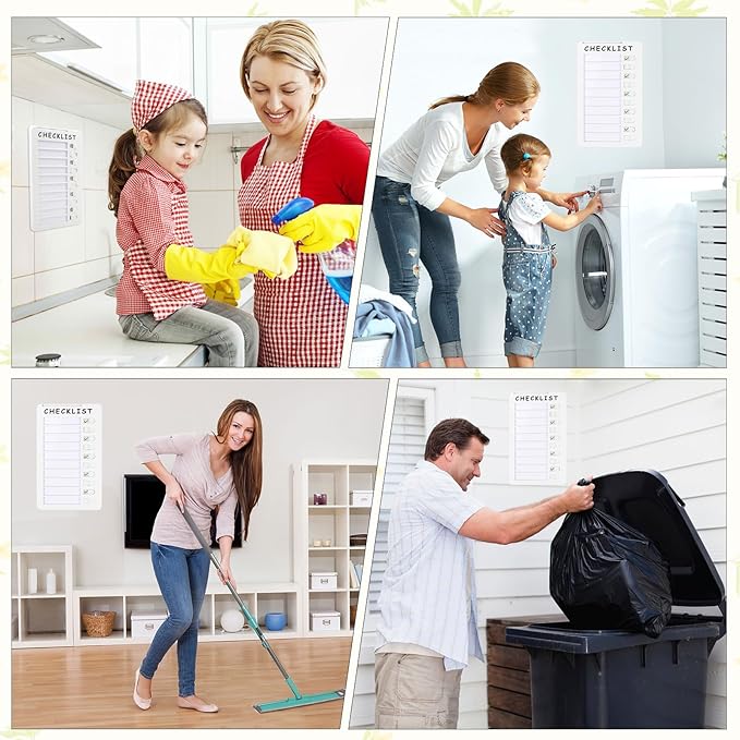2pcs Dry Erase Chore Chart, Standable Whiteboard Checklist Board, Chore Chart - Image 6