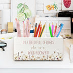 XPH Wildflower Nursery Decor Pen Pencil Holder Organizer - Image 2