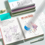 EMSHOI B5 Spiral Notebook Bullet Dotted journal, Large 7.48" X 10.15", 300 - Image 6