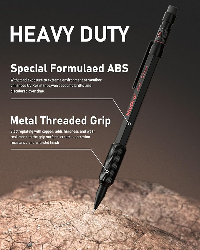 Nicpro 0.5 mm & 0.7 mm Mechanical Pencil Set - Image 5