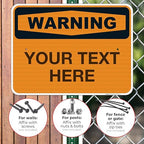 Custom Warning Sign, OSHA Sign, 18x24 Inches, 3M EGP Reflective .080 Aluminum - Image 4