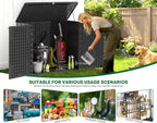 outdoor storage cabinet waterproof 31 cu.ft with lockable, package contents