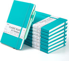 feela 8 Pack Notebooks Journals Bulk, Hardcover Notebook Classic Ruled Lined by feela
