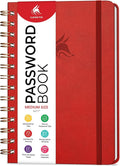 Clever Fox Password Book Spiral – Internet Address & Password Organizer by CleverFox