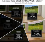 7'' Dementia Clock For Seniors, Large Display Digital Clock - Image 6