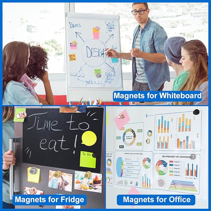 LOVIMAG Fridge Magnets 25Pcs Refrigerator Whiteboard Small Strong Magnet - Image 6