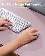 YSAGi Leather Desk Protector, Office Mat, Large Mouse Mat, Non-Slip PU Leather - Image 3