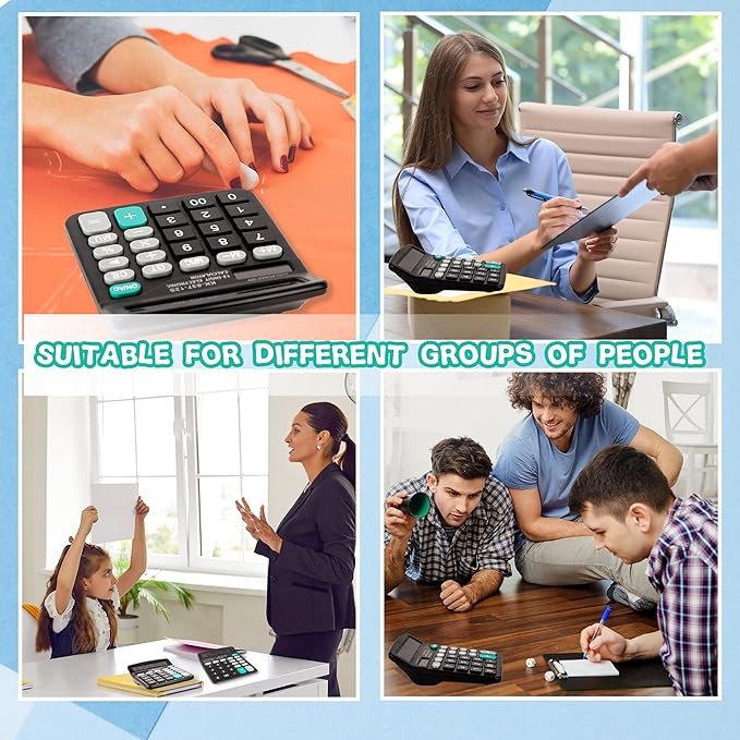 10 Pack Desktop Calculator 12 Digits Calculators - Image 7