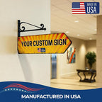 Custom Left Arrow Metal Sign by DC | Directional Signs - Image 7
