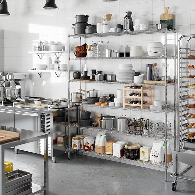 Regal Altair 14" Deep x 72" Wide x 86" Height Wire Shelving Kit | 6-Tier | NSF - Image 2