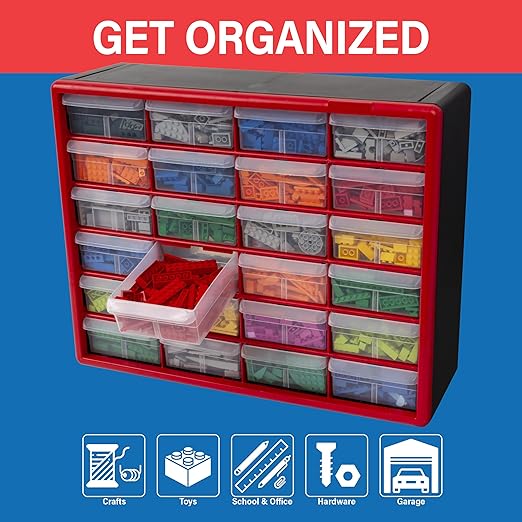 Akro-Mils 24-Drawer Plastic Drawer Storage Cabinet - Image 4