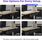 Ascrono Original No Drill Under Desk Cable Management Tray 27.3" - Image 4