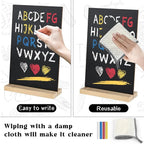 BOUBONI 3 Pack Small Chalkboard Signs - Image 4