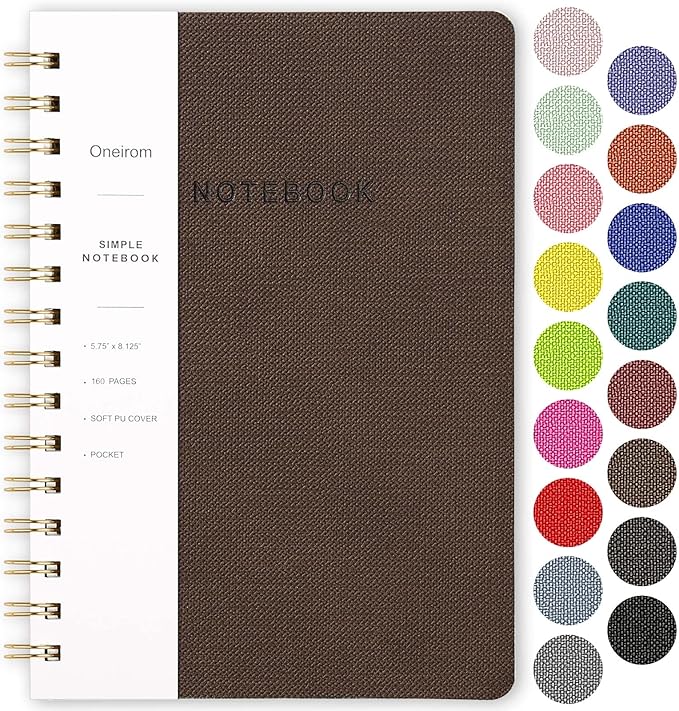 Spiral Notebook-5.75" x 8.125" College Ruled Journal by Oneirom